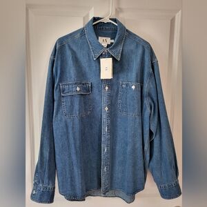Men's jean cotton shirt.